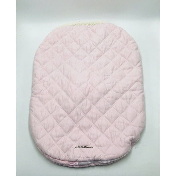 Eddie Bauer Goldbug Car Seat Stroller Sherpa Cover Pink Quilted - Picture 1 of 5